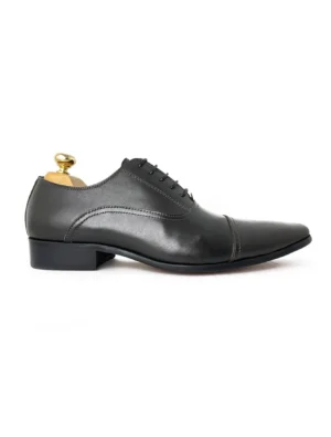 Chaussures Richelieu en cuir gris – Camilliano
